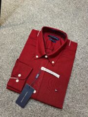 Tommy Premium Maroon Solid Shirt