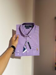 RL Premium Lavender Solid Shirt