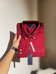 Tommy Premium Maroon Solid Shirt