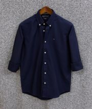 Tommy Premium Navy Solid Shirt - Image 2