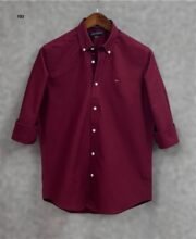 Tommy Premium Maroon Solid Shirt - Image 2