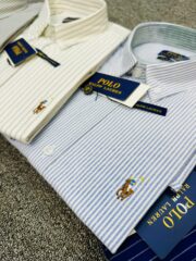 RL Sky and White Stripe Premium Shirt - Image 5