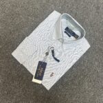 RL Sky and White Stripe Premium Shirt