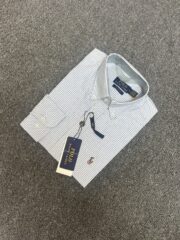 RL Sky and White Stripe Premium Shirt