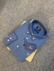 Gant Premium Jeans Blue Solid Shirt