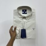 Gant Premium Beige Solid Shirt