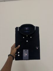 Gant Premium Black Solid Shirt