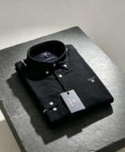 Gant Premium Black Solid Shirt - Image 2